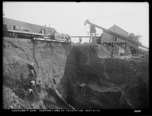Wachusett Dam, easterly end of excavation, Clinton, Mass., Sep. 8, 1903