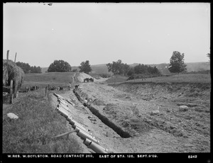 Wachusett Reservoir, Road Contract No. 269, east of station 126, West Boylston, Mass., Sep. 9, 1903
