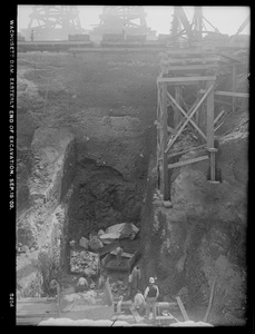Wachusett Dam, easterly end of excavation, Clinton, Mass., Sep. 15, 1903