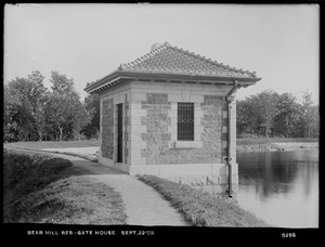 Distribution Department, Northern High Service Bear Hill Reservoir, Gatehouse, Stoneham, Mass., Sep. 22, 1903