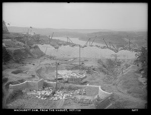 Wachusett Dam, from the viaduct, Clinton, Mass., Oct. 1, 1903