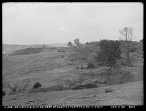 Wachusett Reservoir, stripping above Dumping Platform No. 2, Section 10, Boylston, Mass., Oct. 5, 1903