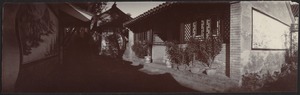 House in Peking, China — Bedroom yard (private court); bedroom on right, library entrance on left