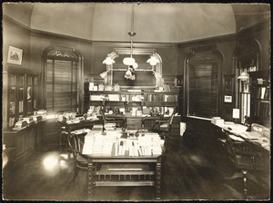 Newton Free Library, Old Main, Centre St. Newton, MA. Interior, Old Main