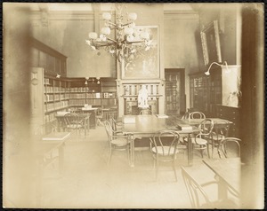 Newton Free Library, Old Main, Centre St. Newton, MA. Interior, Farlow Reference Dept., Old Main