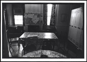 Newton Free Library, Old Main, Centre St. Newton, MA. Staff room, Old Main