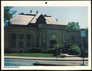 Newton Free Library, Old Main, Centre St. Newton, MA. Old Main, exterior