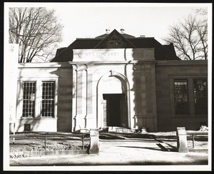 Newton Free Library, Old Main, Centre St. Newton, MA. Old Main, exterior