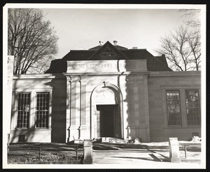 Newton Free Library, Old Main, Centre St. Newton, MA. Old Main, exterior