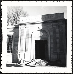 Newton Free Library, Old Main, Centre St. Newton, MA. Old Main, exterior