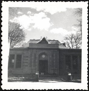 Newton Free Library, Old Main, Centre St. Newton, MA. Old Main, exterior