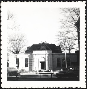 Newton Free Library, Old Main, Centre St. Newton, MA. Old Main, exterior