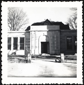 Newton Free Library, Old Main, Centre St. Newton, MA. Old Main, exterior