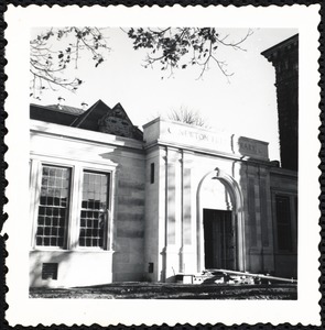 Newton Free Library, Old Main, Centre St. Newton, MA. Old Main, exterior