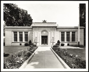 Newton Free Library, Old Main, Centre St. Newton, MA. Main entrance