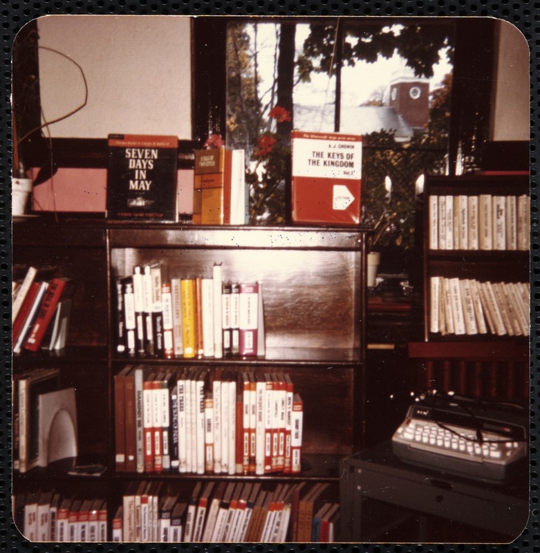 Newton Free Library, Old Main, Centre St. Newton, MA. Large print books