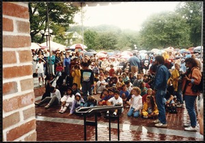 Newton Free Library, 330 Homer St., Newton, MA. Dedication, 9/15/1991. Audience