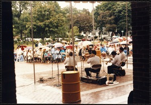 Newton Free Library, 330 Homer St., Newton, MA. Dedication, 9/15/1991. Performers. NSO Brass Quartet