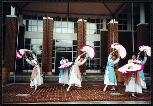 Newton Free Library, 330 Homer St., Newton, MA. Dedication, 9/15/1991. Performers. Jade Lin Chinese Dancers