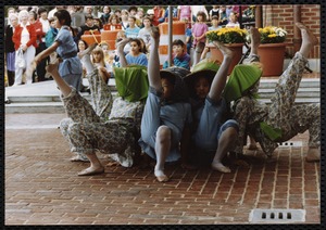 Newton Free Library, 330 Homer St., Newton, MA. Dedication, 9/15/1991. Performers. Jade Lin Chinese Dancers