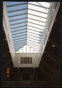 Newton Free Library, 330 Homer St., Newton, MA. Skylight over atrium