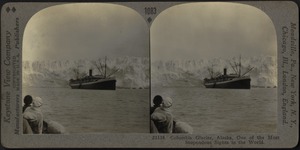 Alaska tourist steamers at Columbia glacier