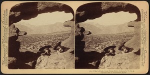 Pike's Peak, from peep-hole, Colorado, U.S.A.