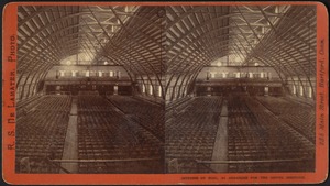 Interior of rink, as arranged for the gospel meetings