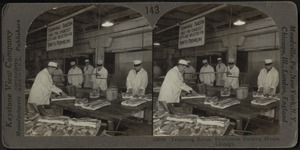 Trimming and skinning hams, Chicago
