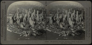 An air view of Lower Manhattan