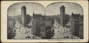 Flat Iron Building and view of Fifth Avenue
