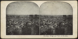 Brooklyn Bridge and view of Brooklyn