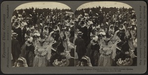 Pageant players ready for the performance - Quebec tercentenary, July 25, 1908