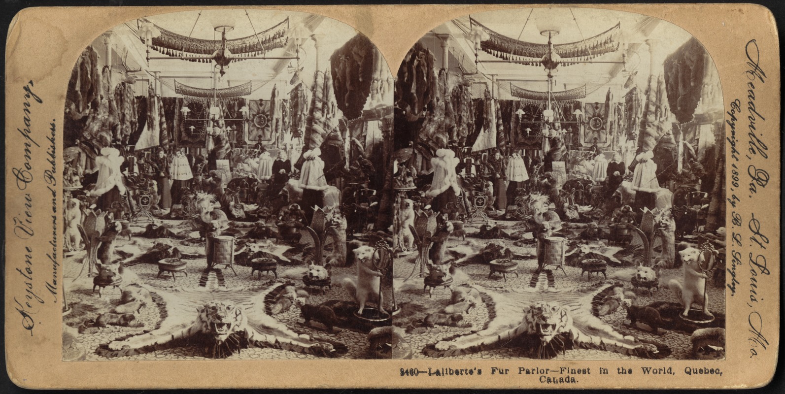 Laliberte's fur parlor - finest in the world, Quebec, Canada