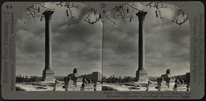 Pompey's pillar and sphinxes, Alexandria, Egypt