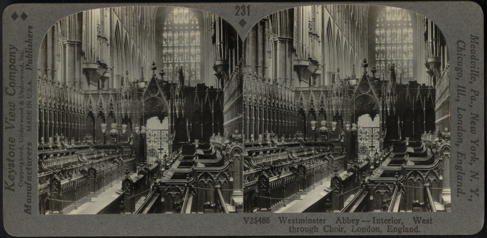 The choir of Westminster Abbey