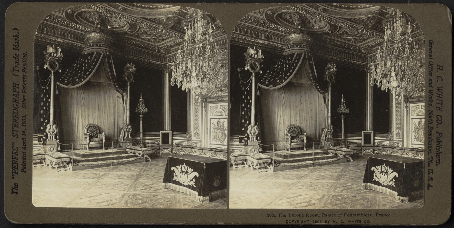 The throne room, Palace of Fontainbleau, France