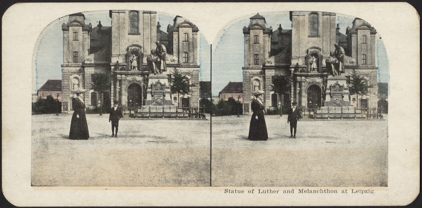 Statue of Luther and Melanchthon at Leipzig