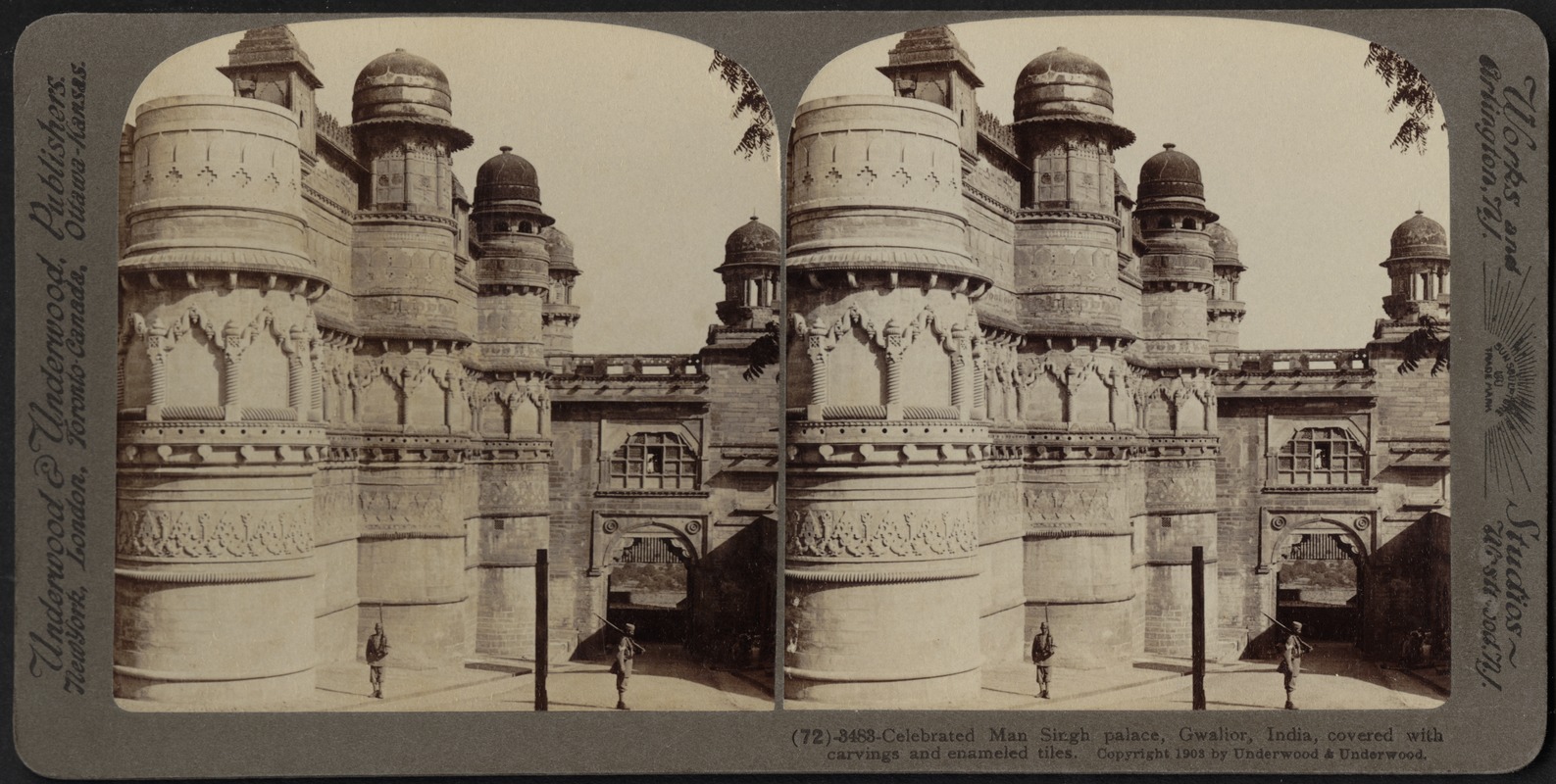 Celebrated Man Singh Palace, Gwalior, India
