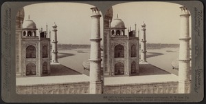 N.W. from the Taj Mahal up the Jumna river to Agra, India