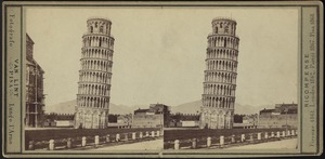 Scene of leaning tower and piazza