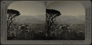 Vesuvius and beautiful Naples from Posilipo Heights, Italy