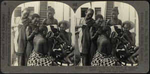 Swahili women in a beauty parlor in Zanzibar