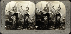 Glittering little figures of the dance in Siam