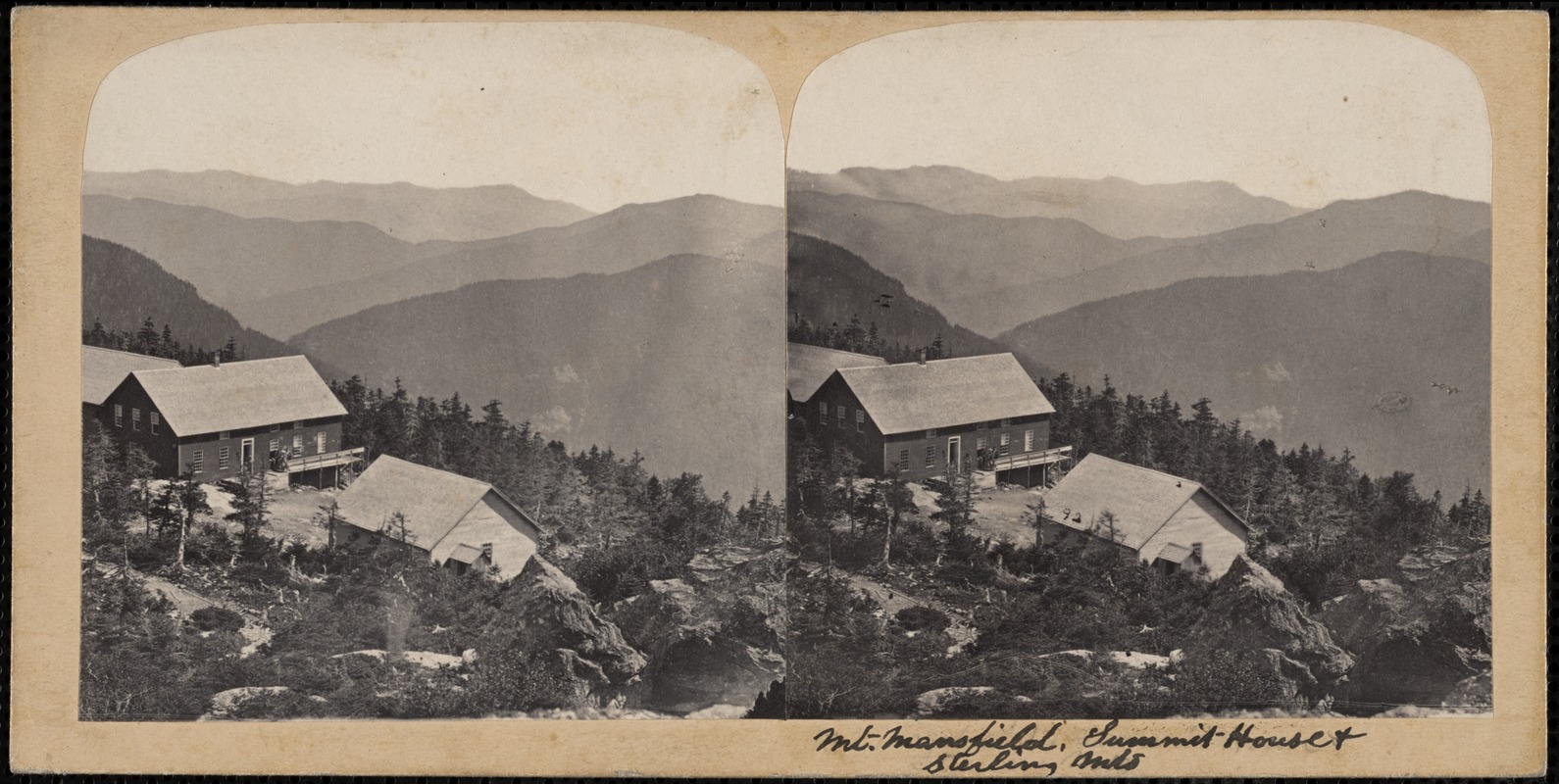 Mt. Mansfield, summit house & Sterling Mt.
