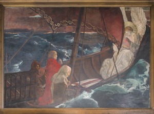 XIII. Sir Galahad crosses the seas in Solomon's ship