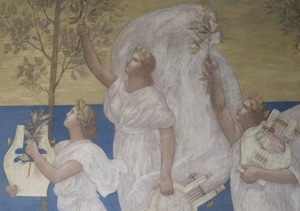 Detail from The Muses of Inspiration hail the Spirit, the Messenger of Light