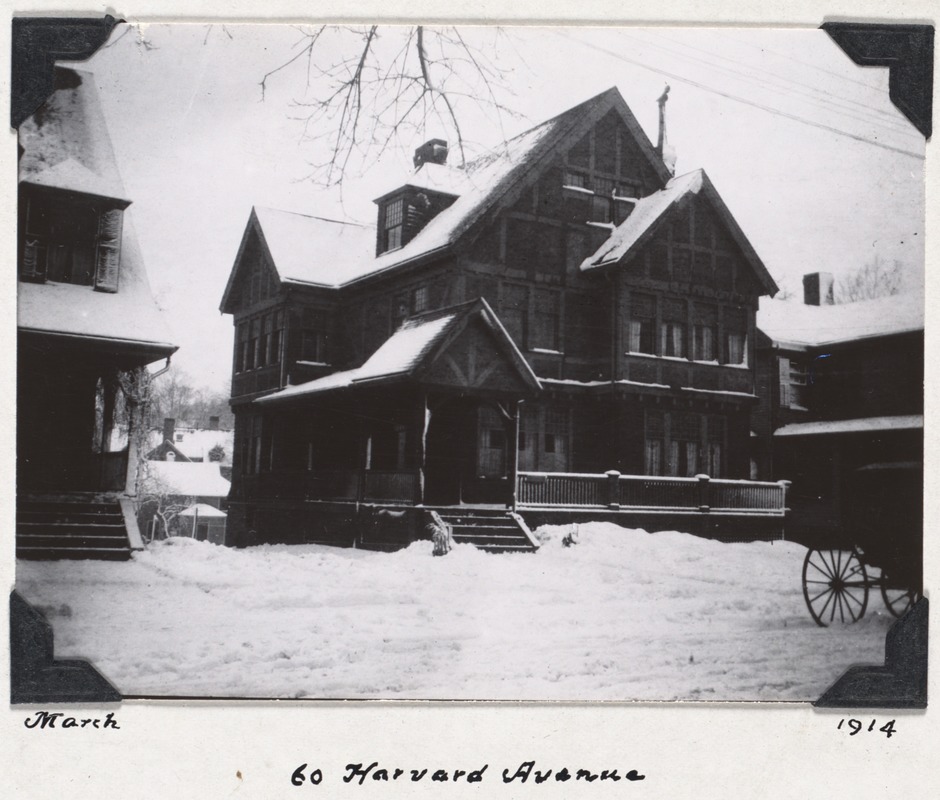 Dr. Harold Bowditch house, 60 Harvard Ave.