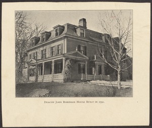 Deacon John Robinson house
