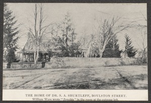 S.A. Shurtleff house, Boylston St.